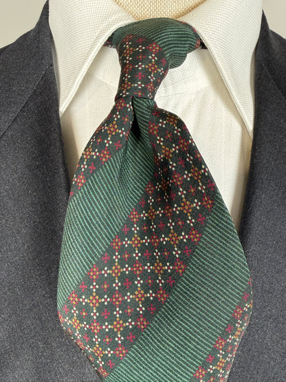 Cravatta Armani righe regimental verde