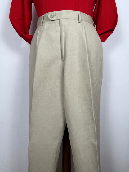 Completo beige in lino e cotone - tg. 52