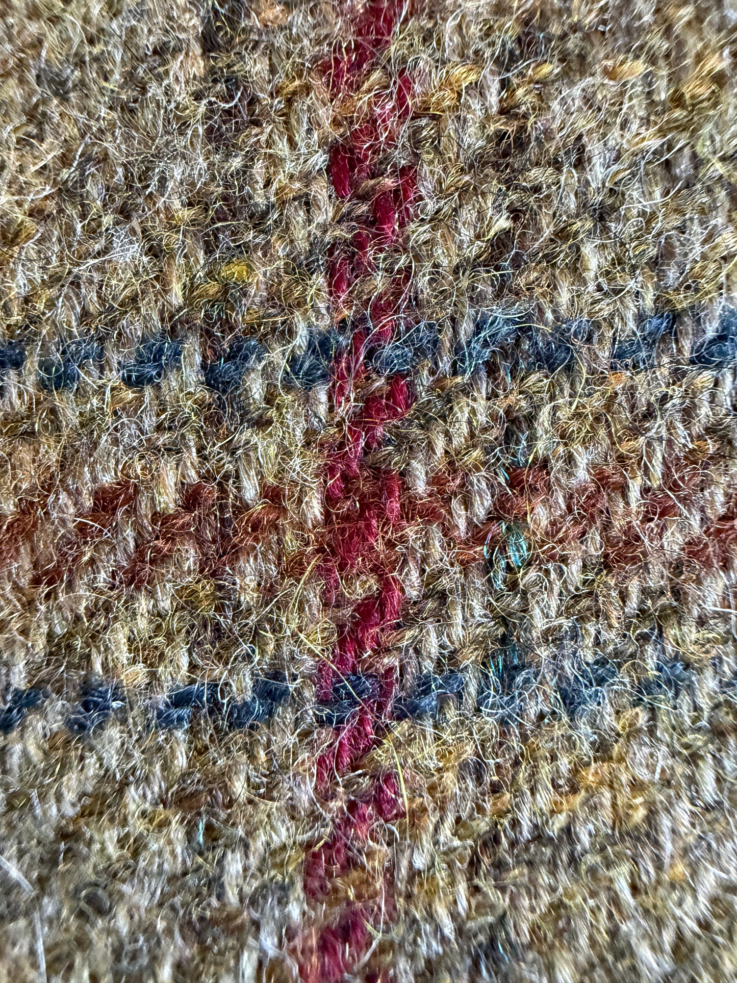 Giacca De Paz in tweed cachi finestrato - tg. 54