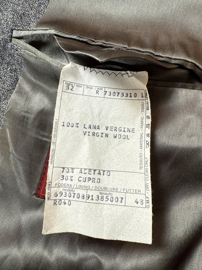 Giacca Missoni anni ‘80 grigio petrolio donegal - tg. 52