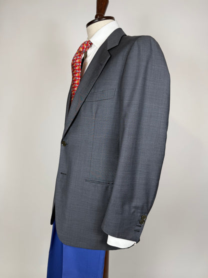 Giacca sartoriale fresco lana antracite finestrata - tg. 48