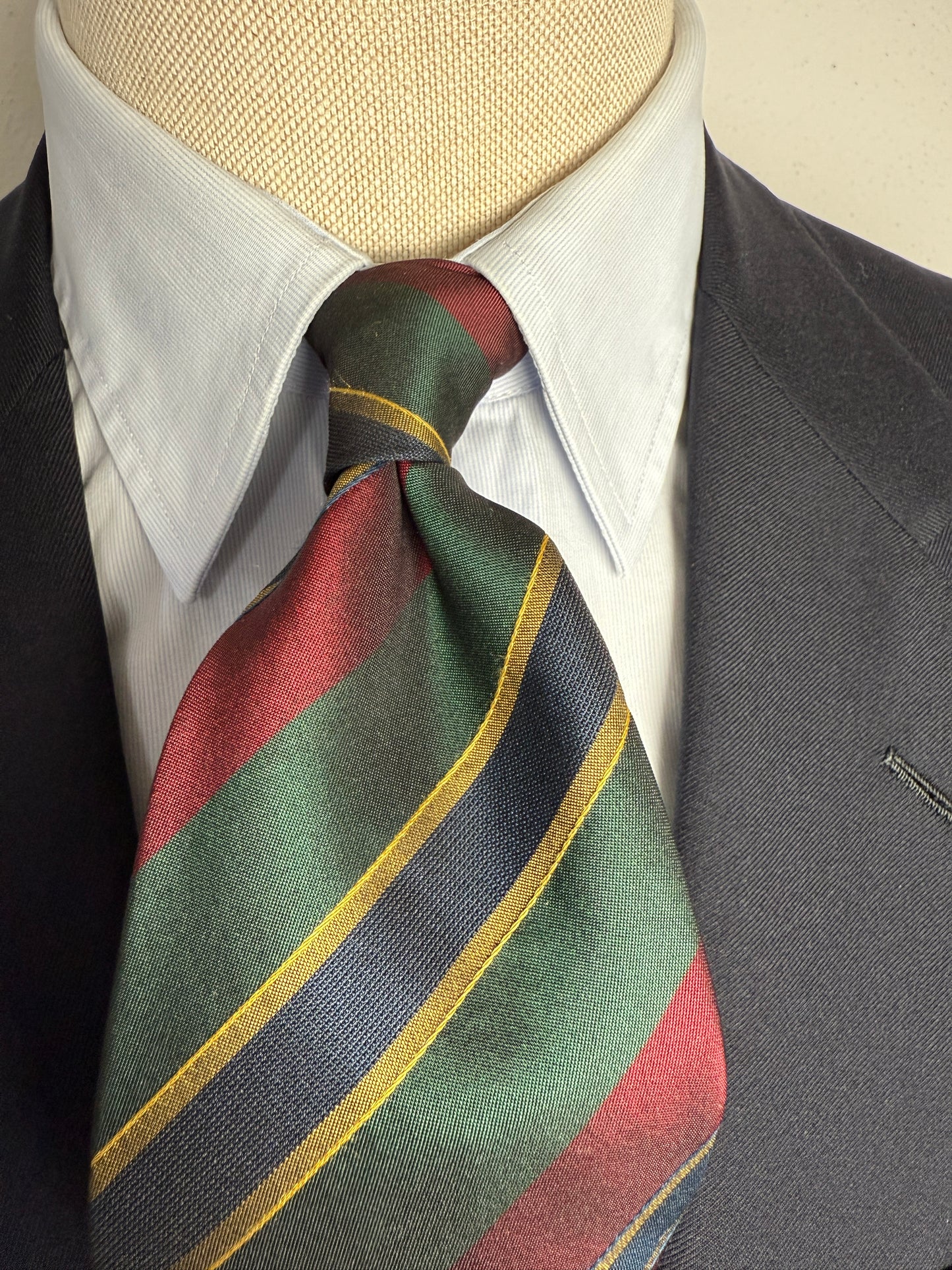 Cravatta regimental in raso