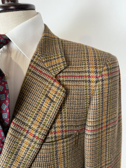 Giacca principe di Galles in puro cashmere tessuto Loro Piana - tg. 48