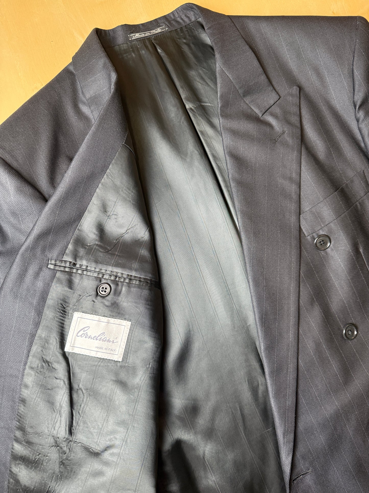 Completo doppiopetto Corneliani anni ‘80 in lana e seta - tg. 52/54