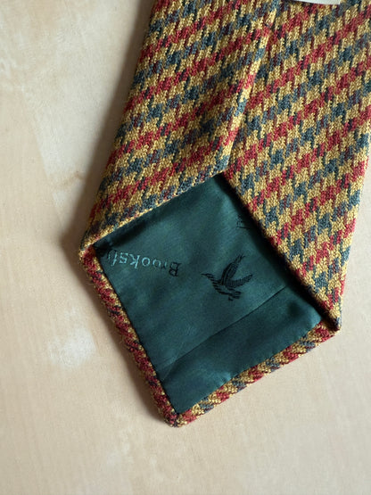 Cravatta in tweed pied-de-poule