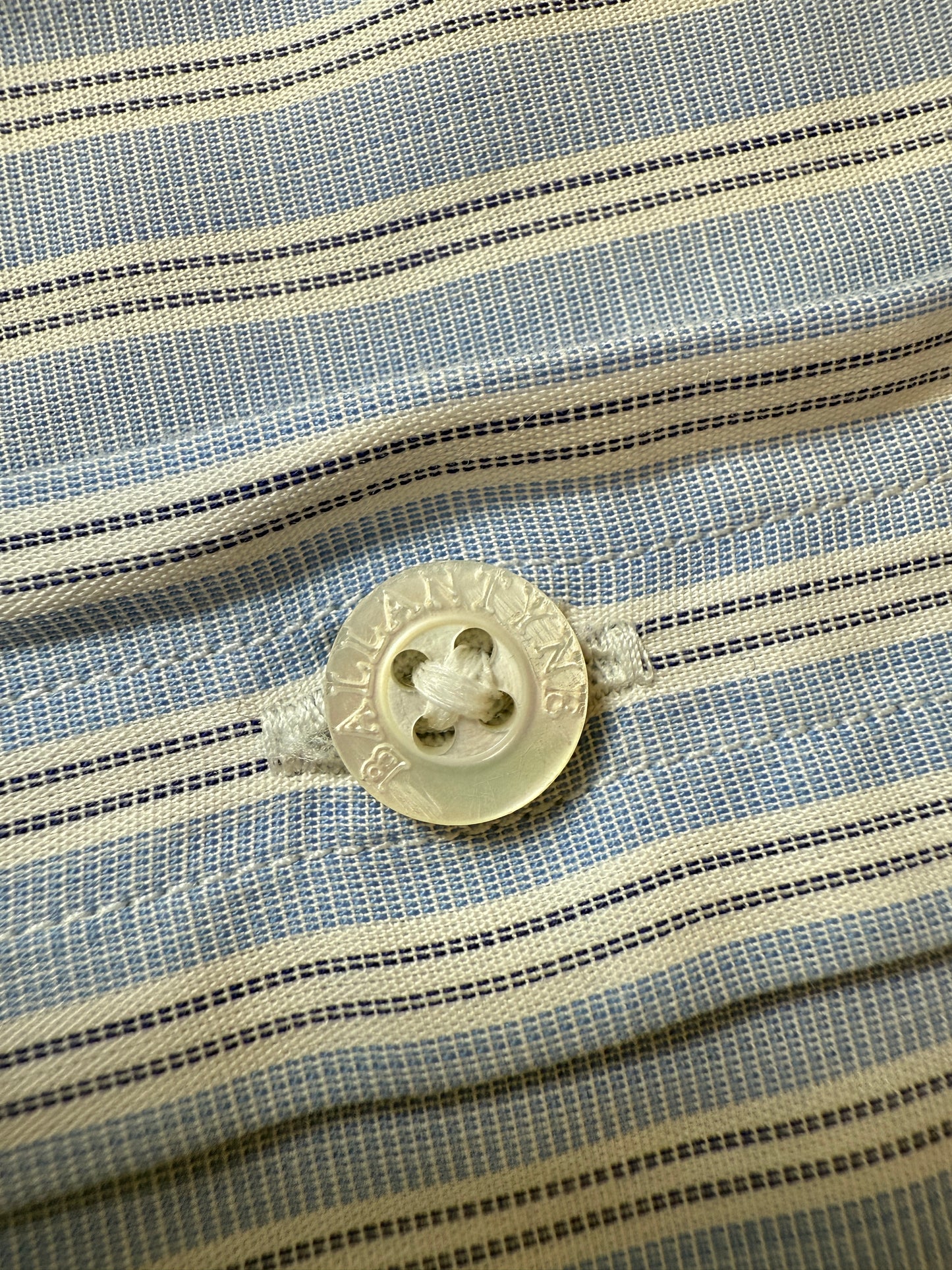 Camicia Ballantyne azzurra a righe - tg. L collo 42