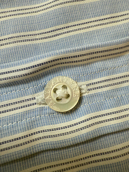 Camicia Ballantyne azzurra a righe - tg. L collo 42