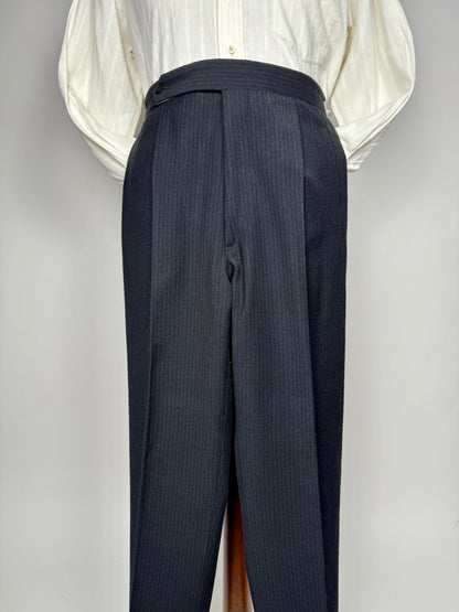 Completo sartoriale anni ‘50/‘60 monopetto revers a lancia - tg. 50 corta