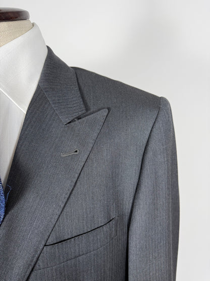Giacca Valentino lana pettinata grigio spigato - tg. 52