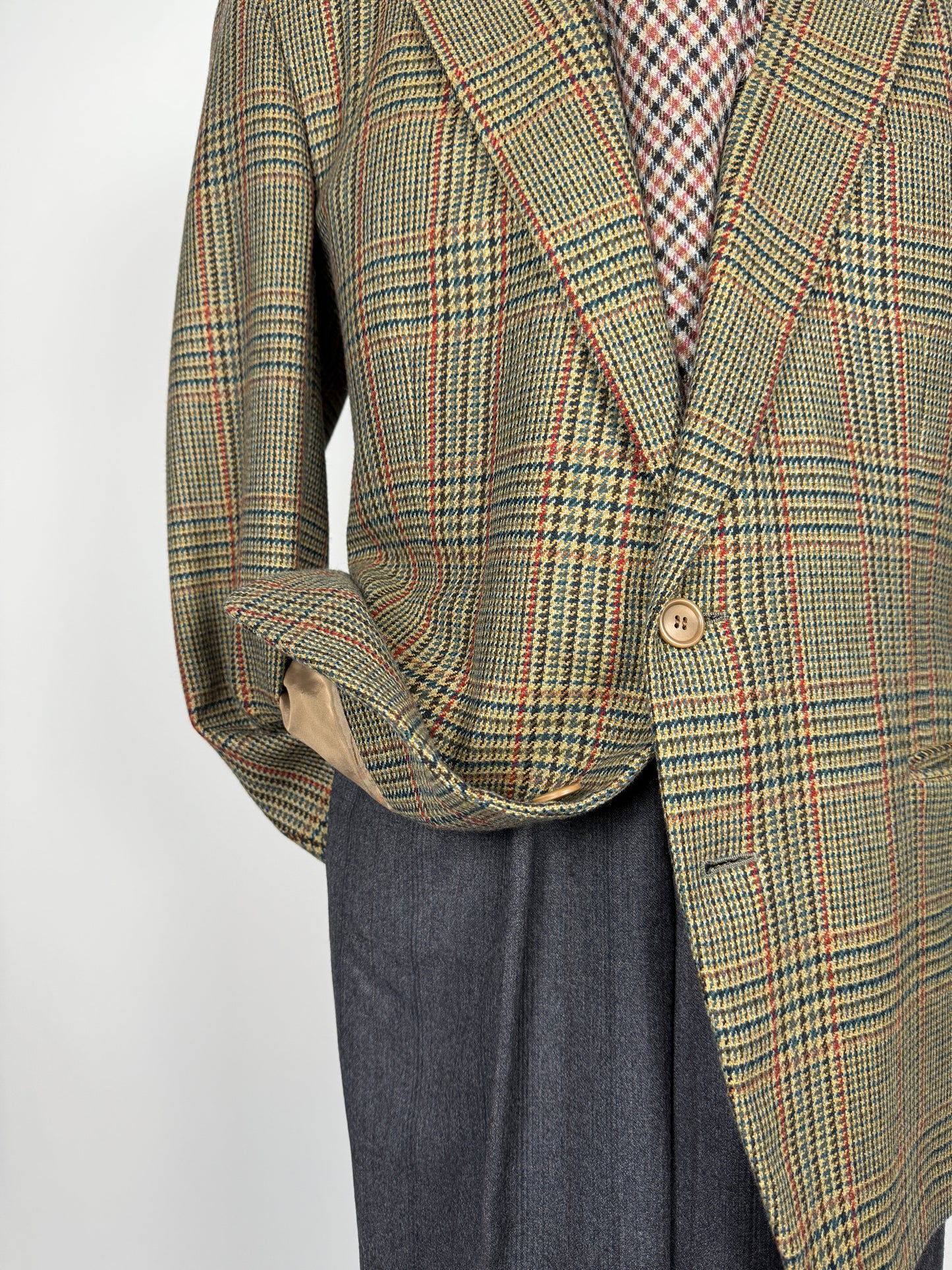 Giacca Hilton anni ‘80 principe di Galles lana e cashmere  - tg. 52