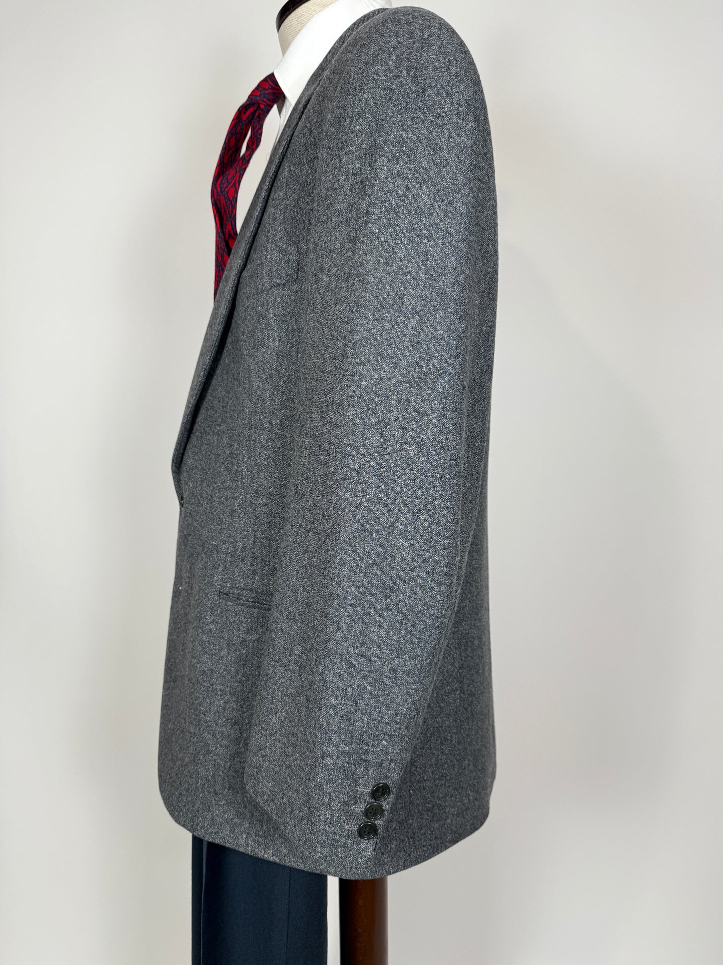 Giacca Missoni anni ‘80 grigio petrolio donegal - tg. 52