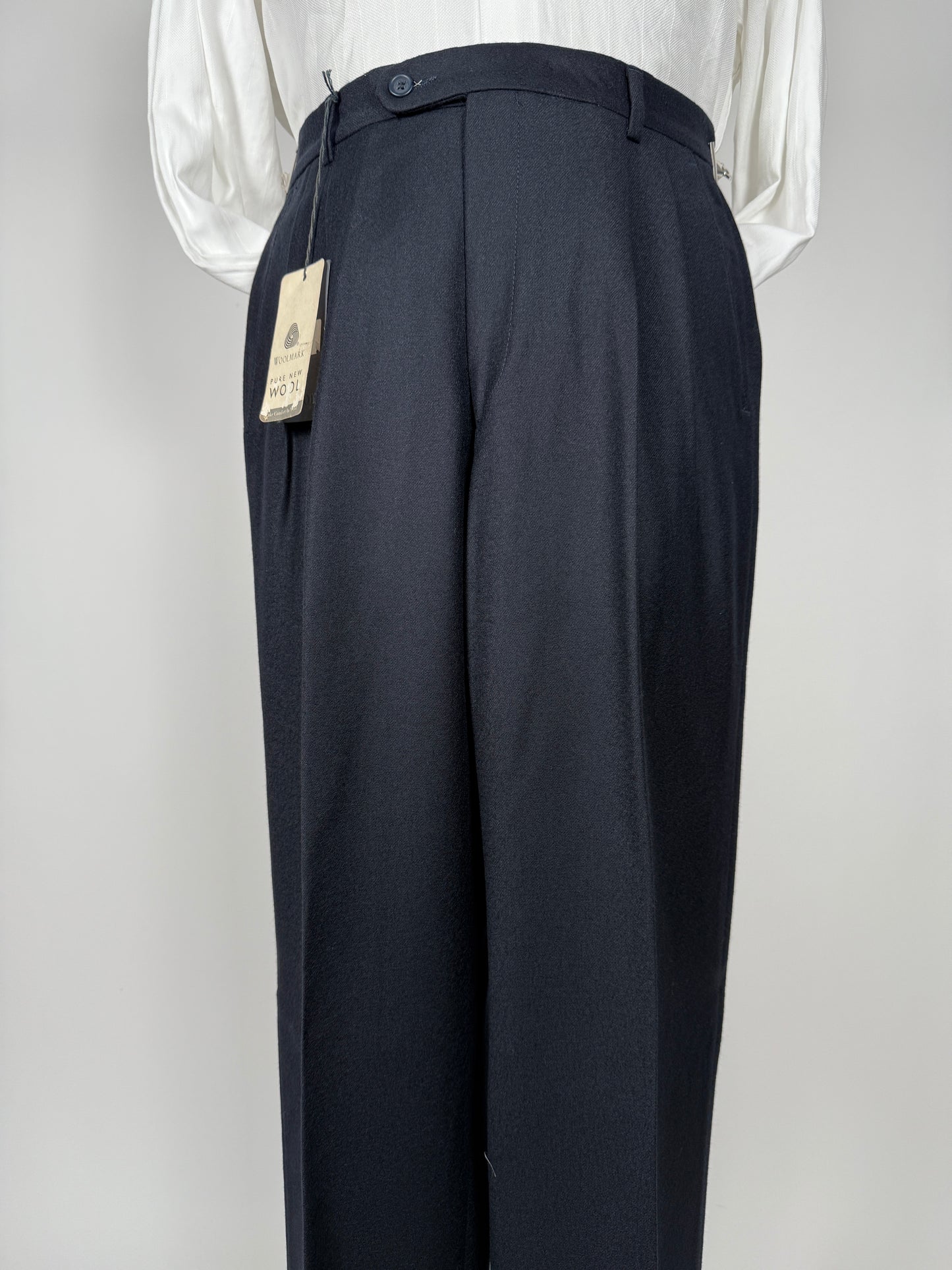 Pantaloni flanella blu notte (NOS) - tg. 44/46