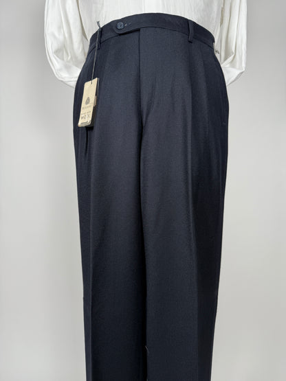 Pantaloni flanella blu notte (NOS) - tg. 44/46
