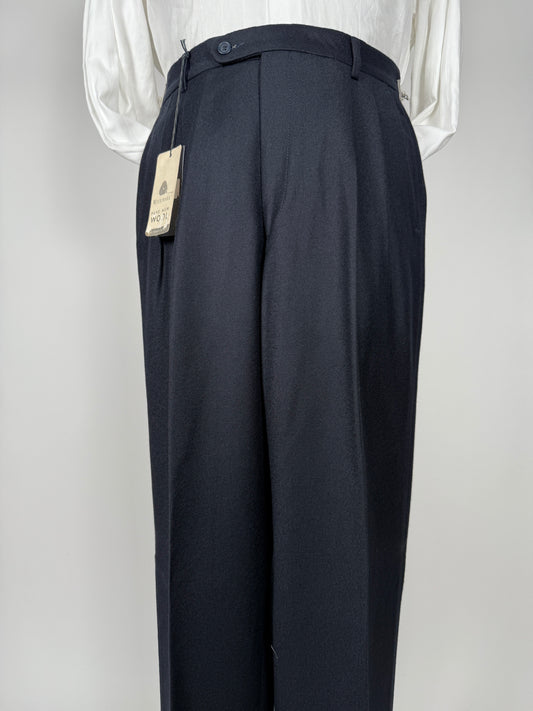 Pantaloni flanella blu notte (NOS) - tg. 44/46
