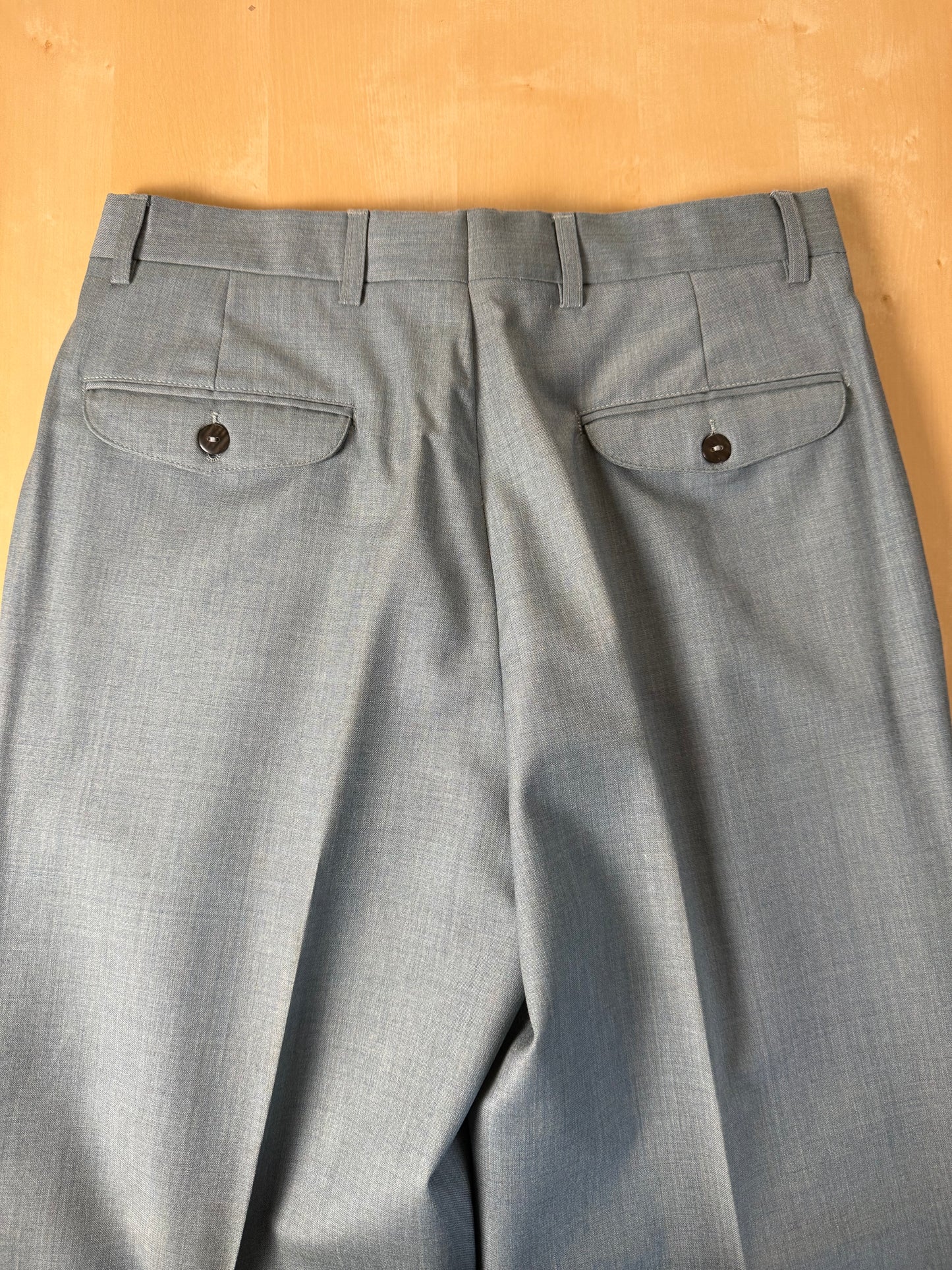 Pantaloni fresco lana carta da zucchero anni '80 (NOS) - tg. 46