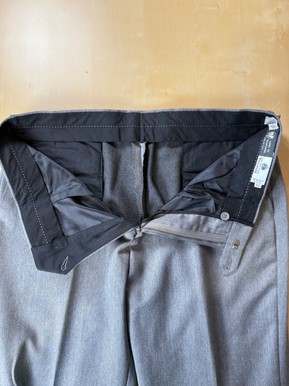 Pantaloni anni ‘90 flanella pettinata grigio chiaro (NOS) - tg. 52/54