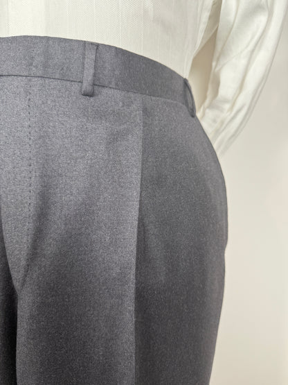 Pantaloni in flanella grigio antracite - tg. 60