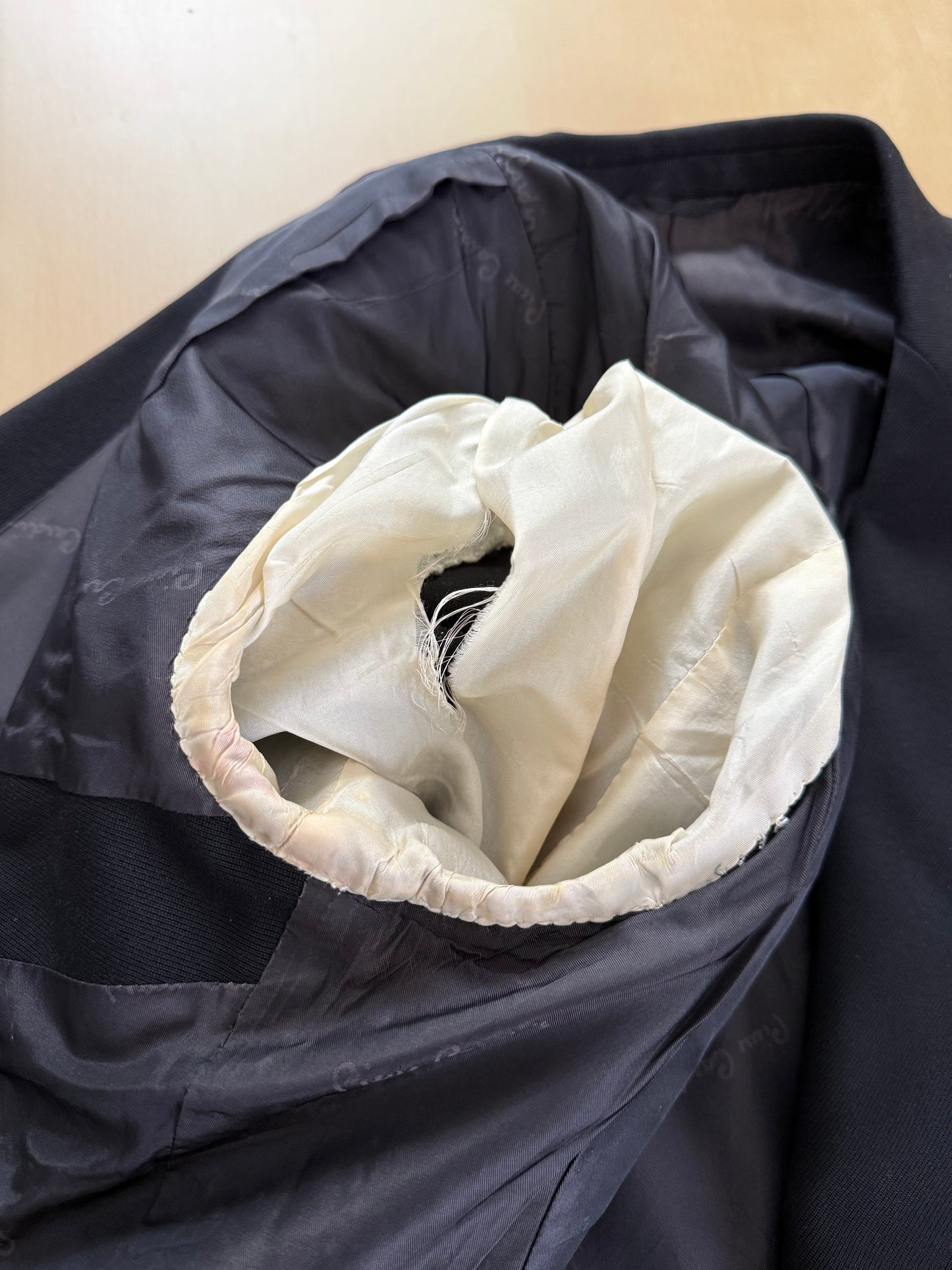 Navy blazer doppiopetto Pierre Cardin anni '70 - tg. 46