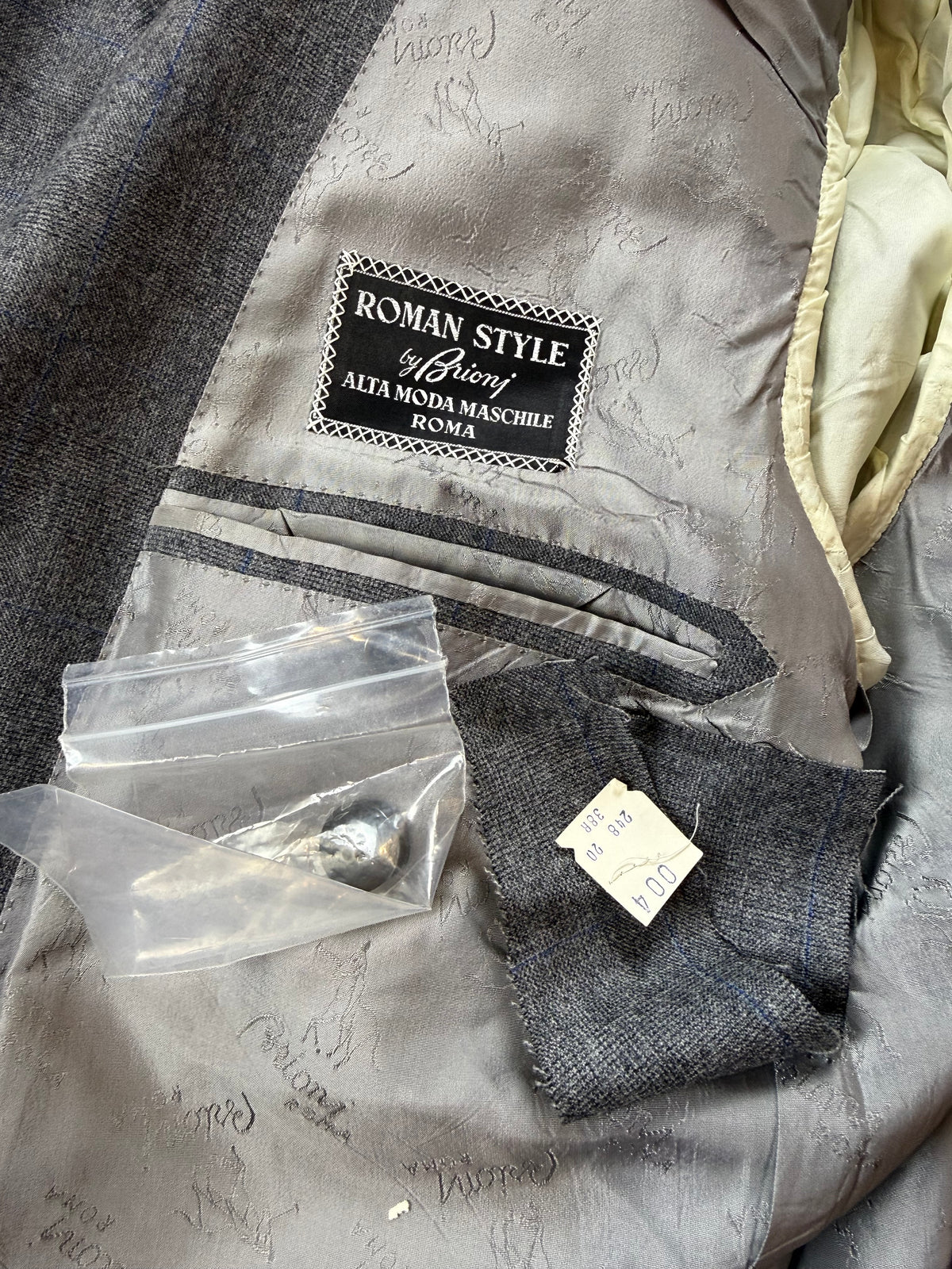 Giacca Brioni anni '80 flanella principe di Galles - tg. 52/54