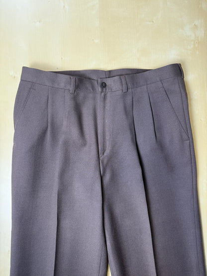 Pantaloni anni ‘70/‘80 in cavalry twill marrone (NOS) - tg. 46/48