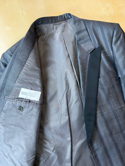 Giacca da smoking anni '80 in seta shantung - tg. 50