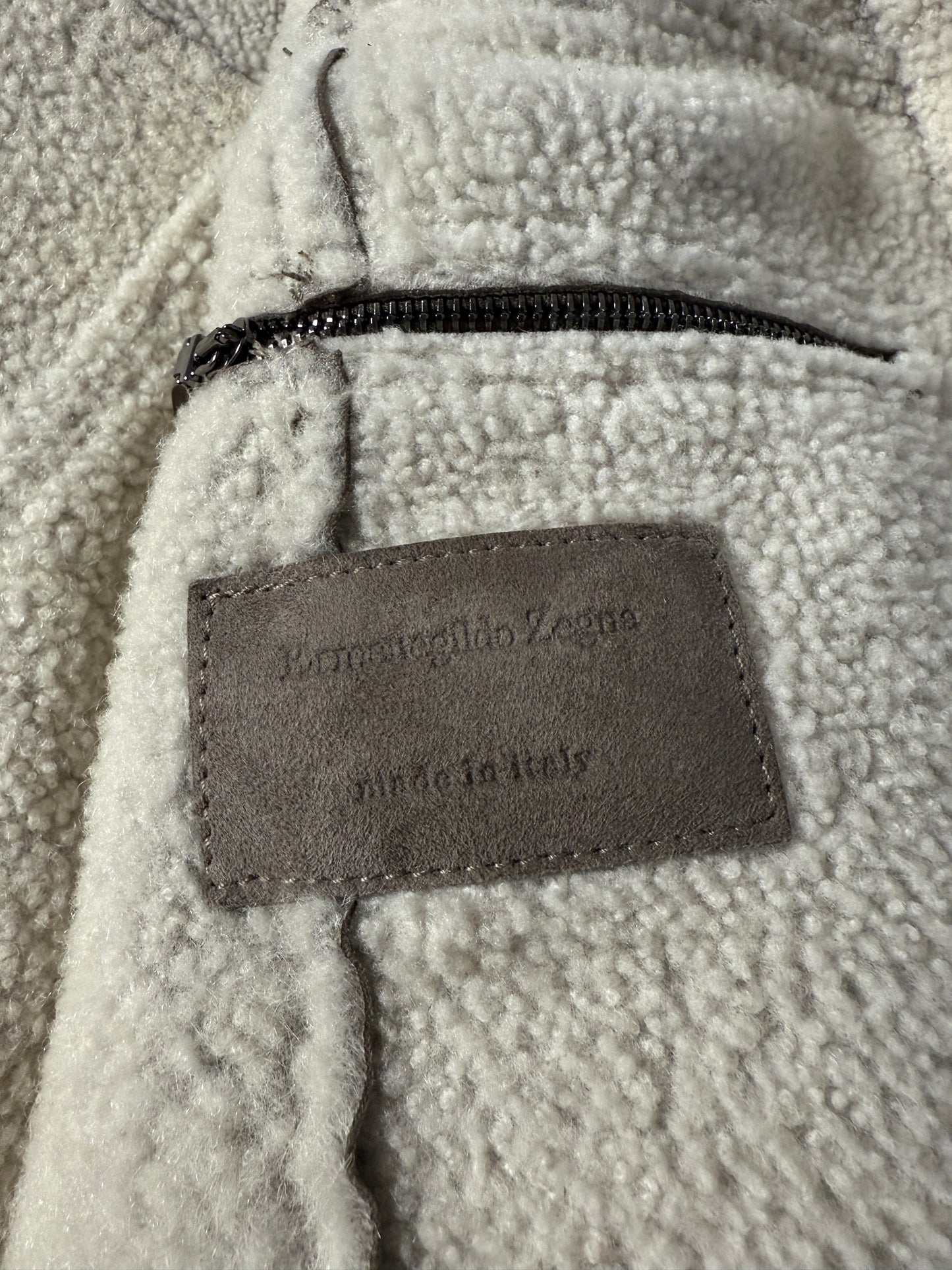 Cappotto shearling agnello Ermenegildo Zegna - tg. 46-48 (M)