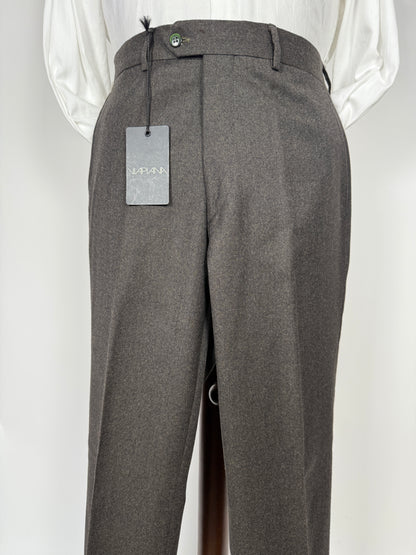 Pantaloni anni ‘90 in flanella marrone (NOS) - tg. 48/50
