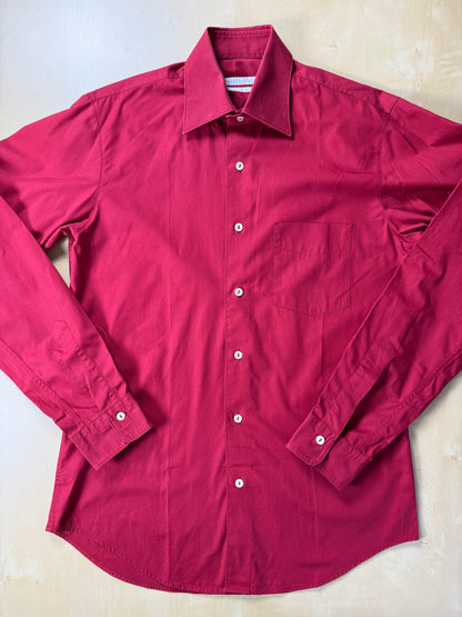 Camicia popeline rosso vivo - M collo 40