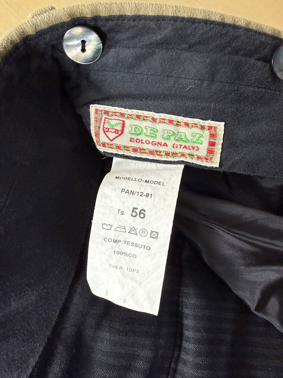 Pantaloni De Paz in fustagno di cotone - tg. 50