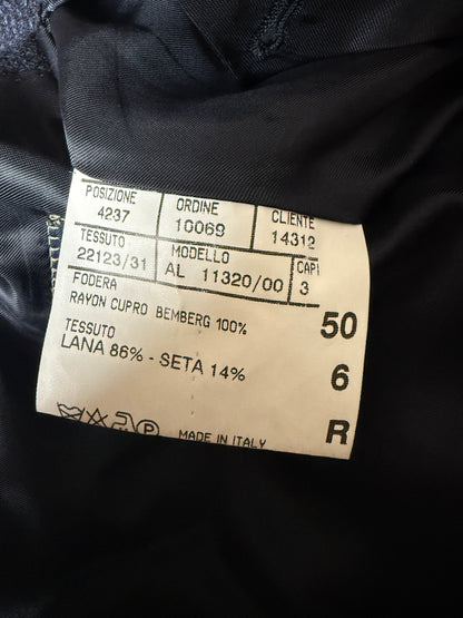 Giacca Canali in lana e seta blu occhio di pernice - tg. 50