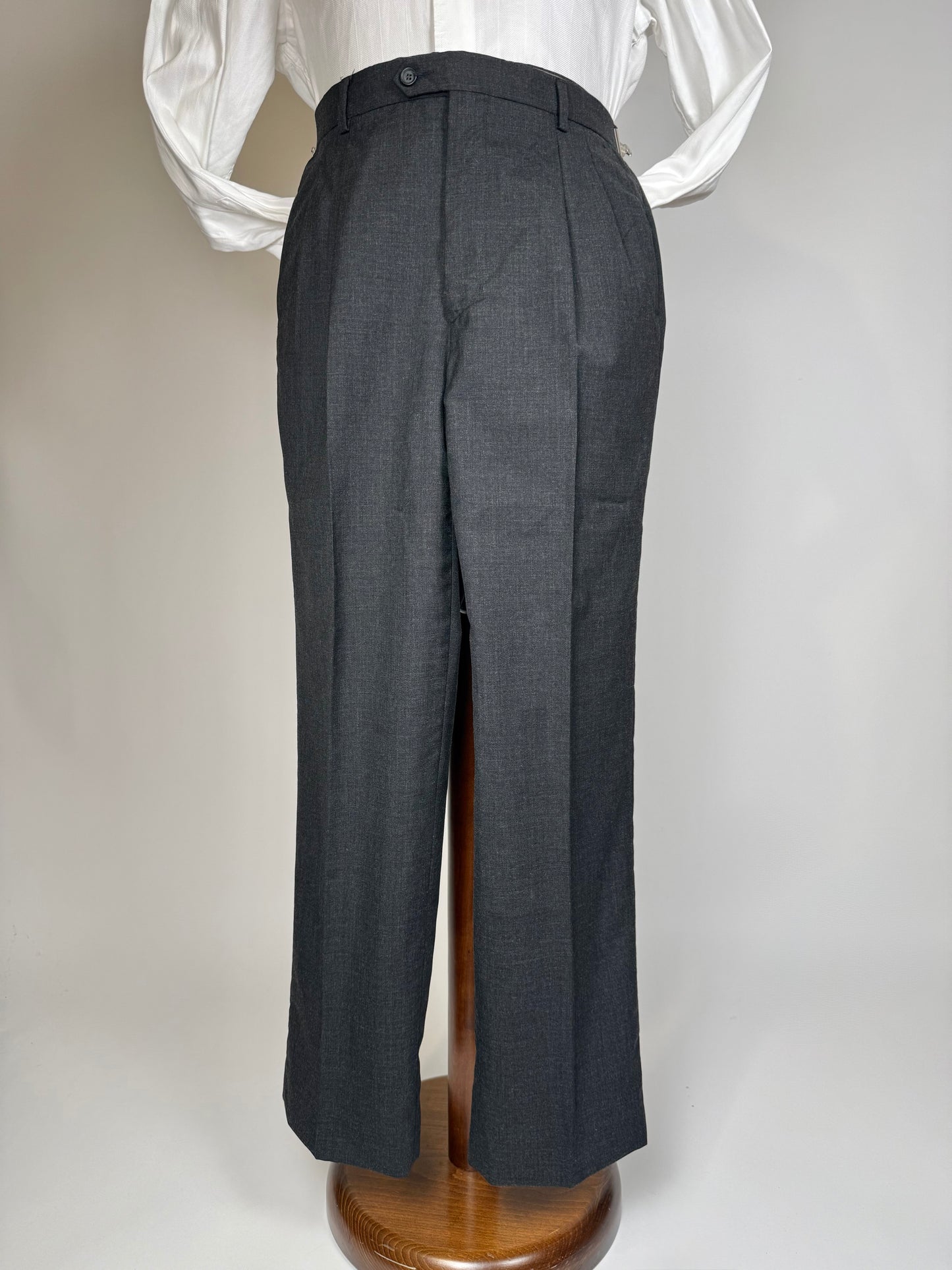 Pantaloni fresco lana grigio antracite - tg. 50