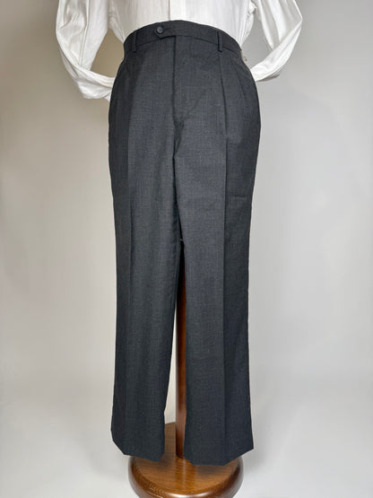 Pantaloni fresco lana grigio antracite - tg. 50