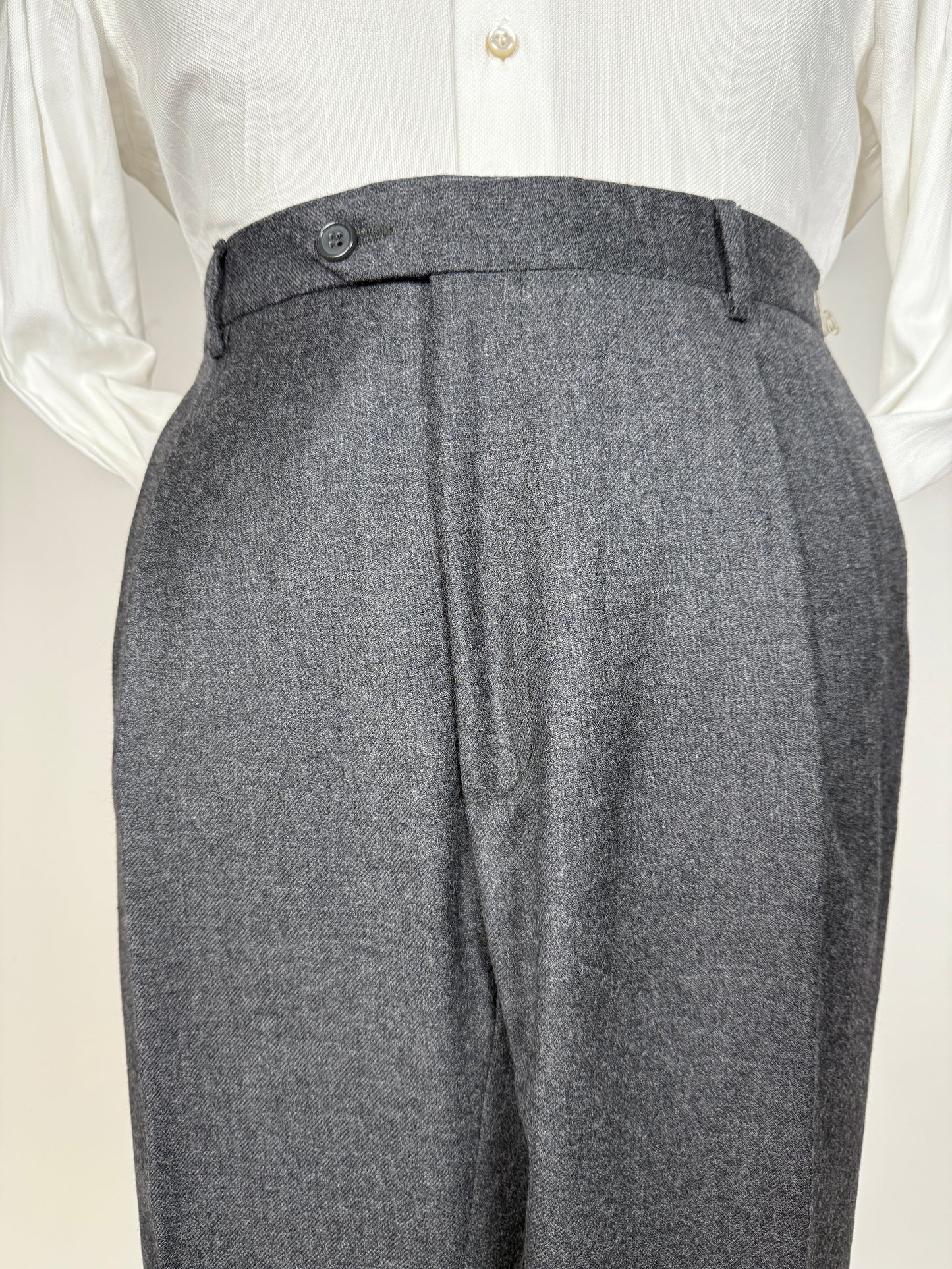 Pantaloni flanella grigio medio - tg. 50