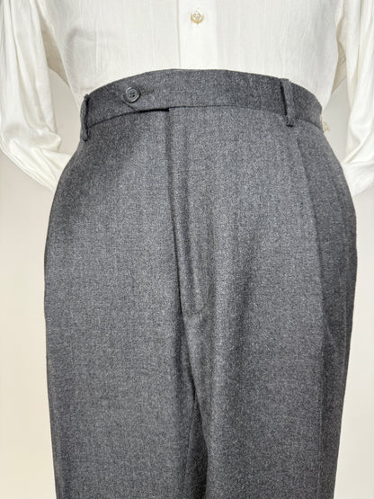 Pantaloni flanella grigio medio - tg. 50