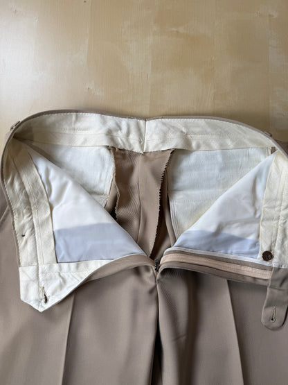 Completo anni ‘70 twill pettinato beige - tg. 46/48