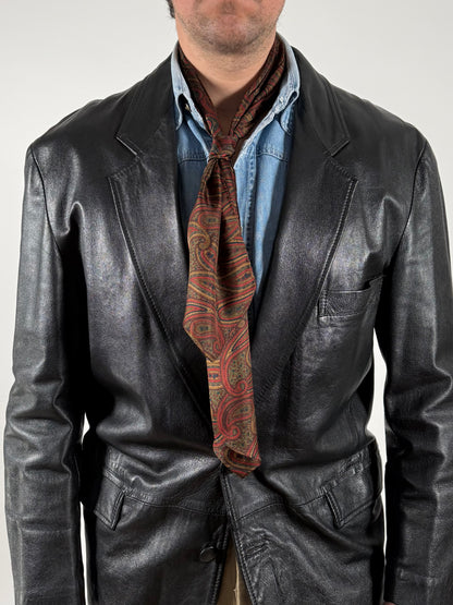 Giacca blazer in pelle anni ‘80 - tg. 50