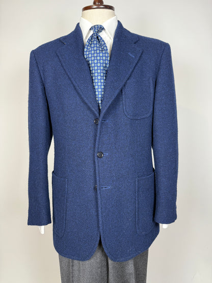Giacca Etro tweed blu china - tg. 52