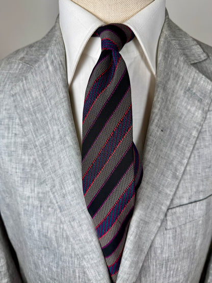 Cravatta Missoni regimental vintage