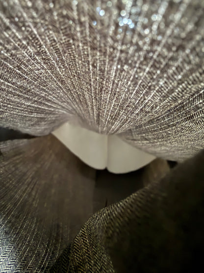 Pantaloni sartoriali fresco lana trama herringbone - tg. 52