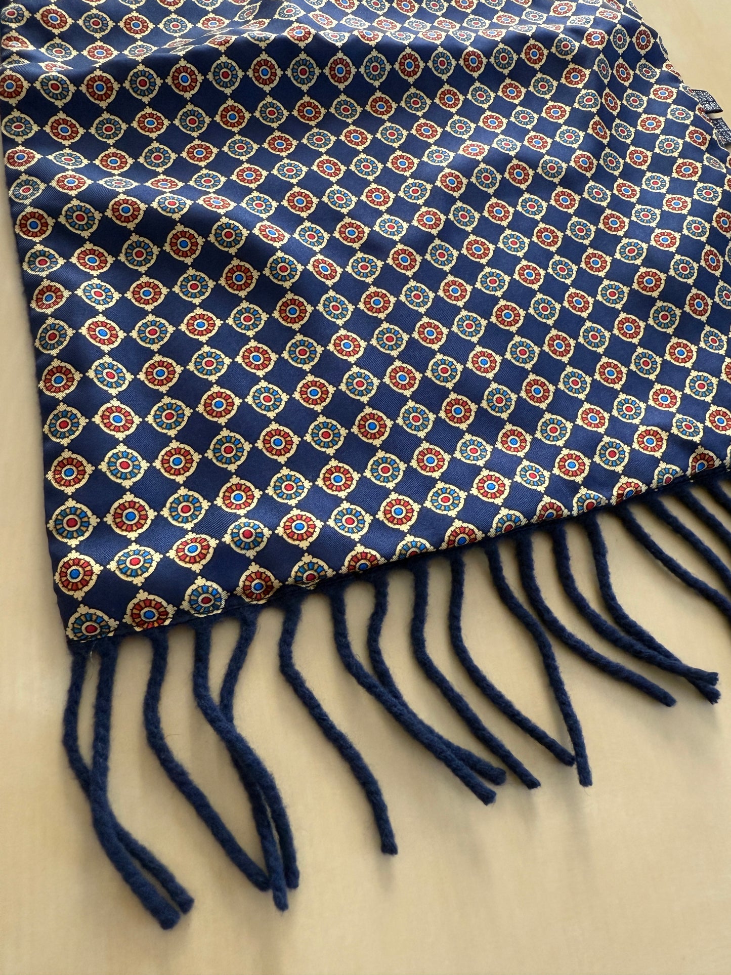 Sciarpa double face seta e lana