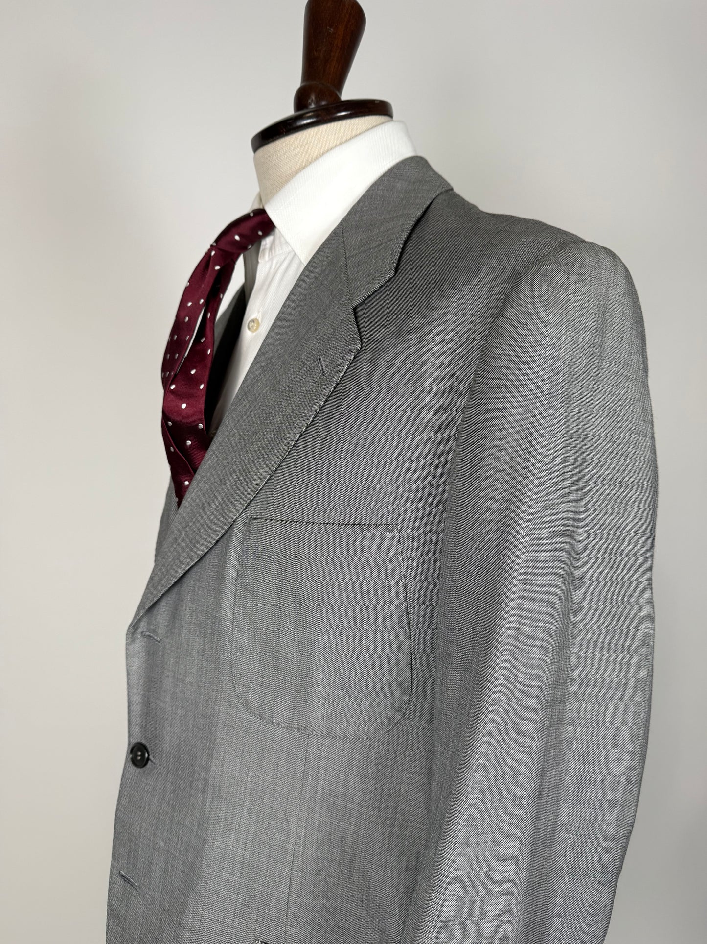 Giacca sartoriale anni '70 in grisaglia pettinata - tg. 50
