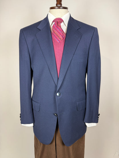 Blazer Trussardi anni ‘90 flanella blu - tg. 48/50