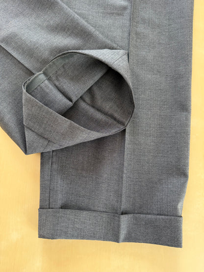Pantaloni sartoriali fresco lana trama herringbone - tg. 52