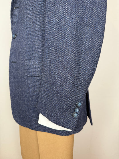 Giacca anni ‘90 in tweed blu - tg. 50