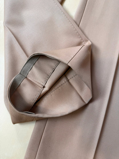 Completo 3 pezzi anni ‘70 twill pettinato beige - tg. 44