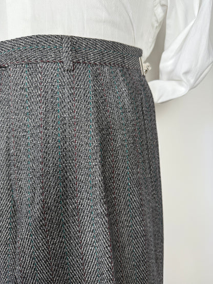 Pantalone in tweed spinato anni ‘80 (NOS) - tg. 46