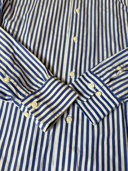 Camicia riga bacchettata blu - tg. S collo 39
