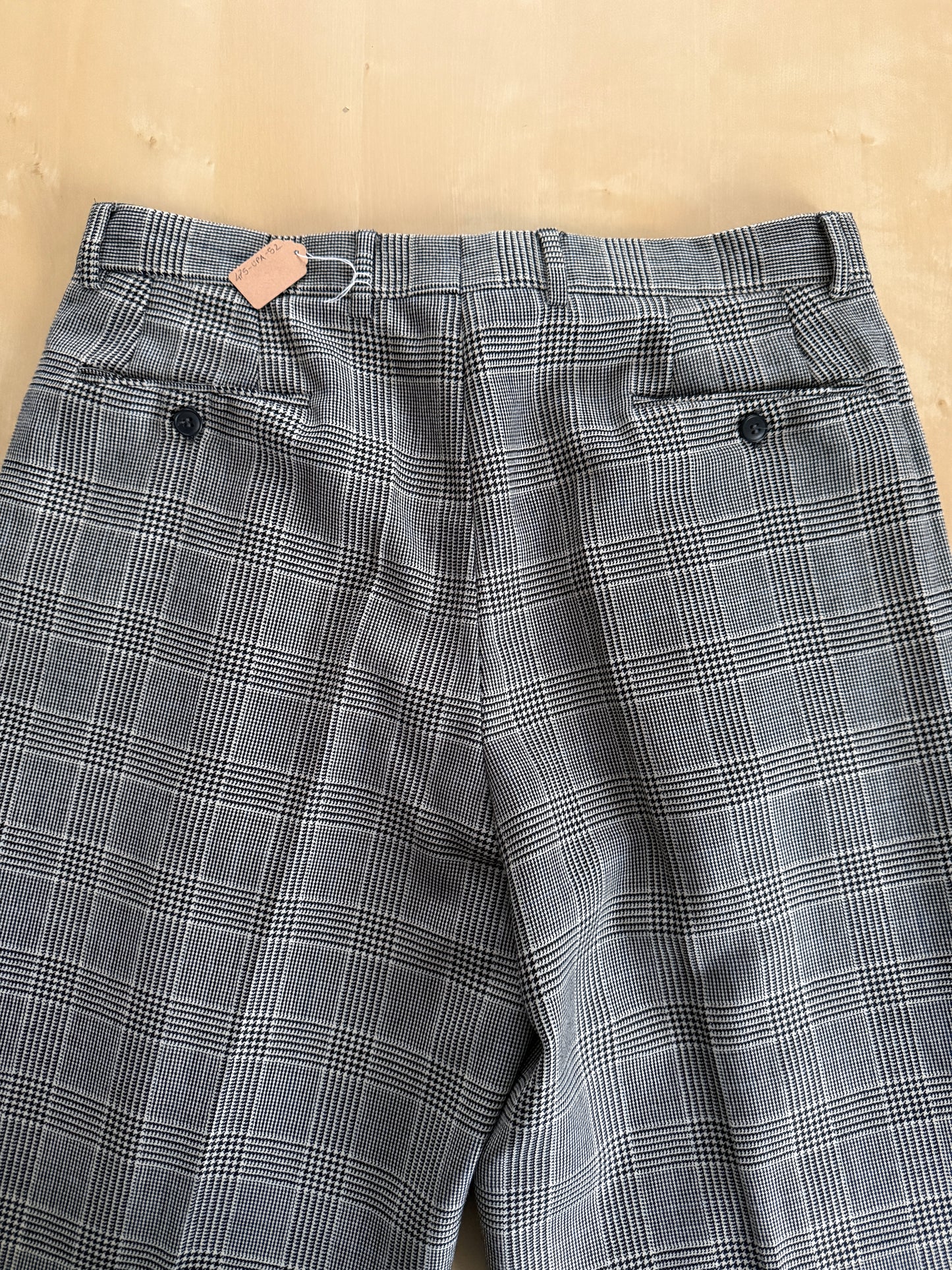 Pantaloni anni ‘80 flanella principe di Galles - tg. 52