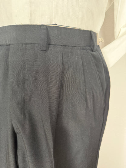 Completo Brioni estivo in seta e lana nero gessato - tg. 48