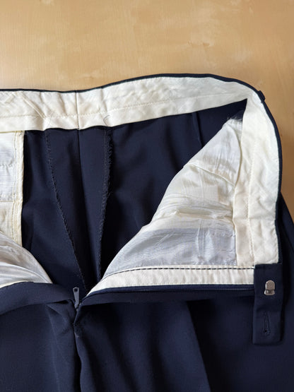 Pantaloni anni '80 twill blu - tg. 48/50